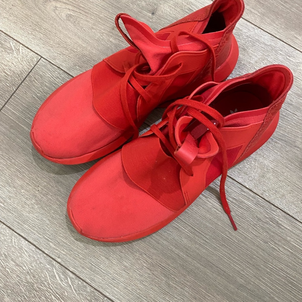 PRICE ⬇️ ADIDAS - Tubular Defiant - (Lush Red) - size 7 - - Picture 5 of 9